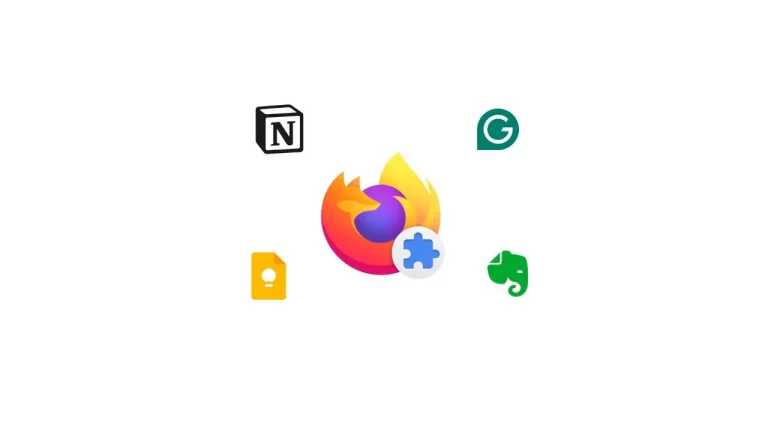 Firefox Extensions for Podcast Automation - Notion Web Clipper, OneTab, Grammarly, Pocket, Google Keep Notes Extension