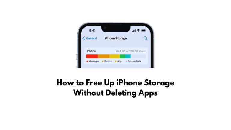 How to Free Up iPhone Storage Without Deleting Apps