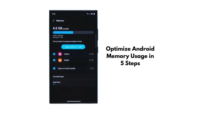 Optimize Android Memory Usage in 5 Steps