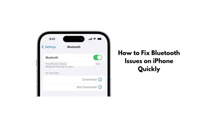 How to Fix Bluetooth Issues on iPhone Quickly